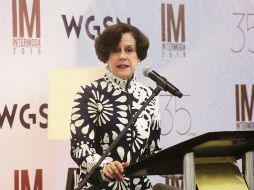 La politóloga pintó el tono crítico en Intermoda. EL INFORMADOR / E. Barrera