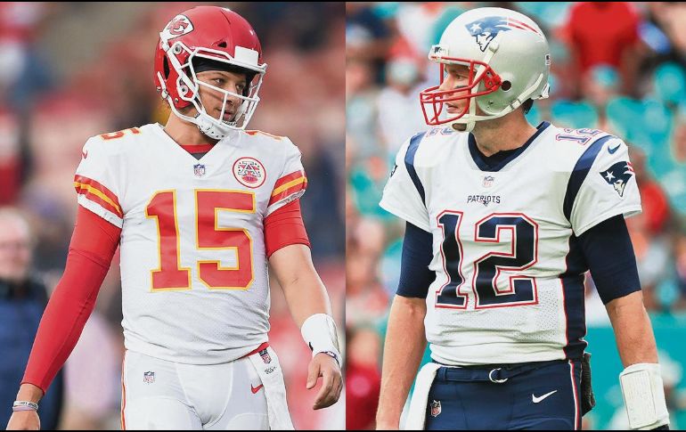 Patrick Mahomes y Tom Brady se enfrentarán este domingo en la Final de la Conferencia Americana. AP