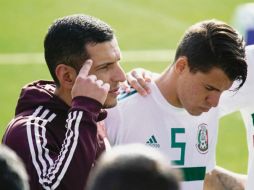 Antes del arranque del juego contra Dinamarca, Jaime Lozano pidió mente fría a sus jugadores, que perdieron por una desatención. @MISELECCIÓN