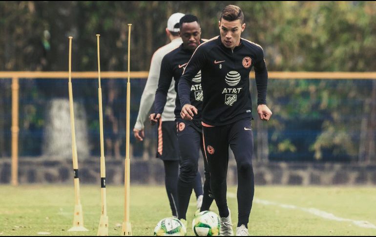 El colombiano toma ritmo con las Águilas. @CLUBAMERICA