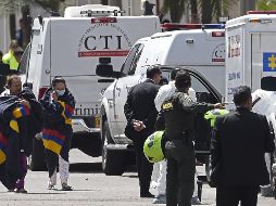 El presidente de Colombia, Iván Duque, calificó el ataque a la Escuela de Policía General Santander de acto ''demencial'' terrorista. AFP / J. Barreto
