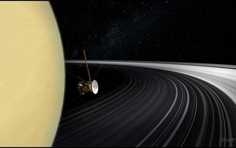 La información se dio gracias a la nave espacial Cassini que orbita cerca de los anillos de Saturno. ESPECIAL / jpl.nasa.gov