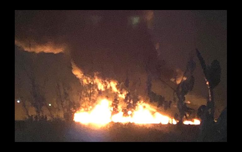 La explosión comenzó por una toma clandestina hecha por pobladores de la zona. EL UNIVERSAL