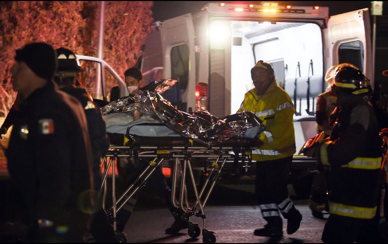 En primera instancia, el gobernador de Hidalgo Omar Fayad reportó un saldo de 20 personas fallecidas y 54 más heridas. AFP / A. Estrella