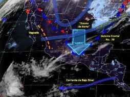 Se pronostica un marcado descenso de temperaturas en el norte, el noreste, el oriente y el centro de la República Mexicana. ESPECIAL/CONAGUA