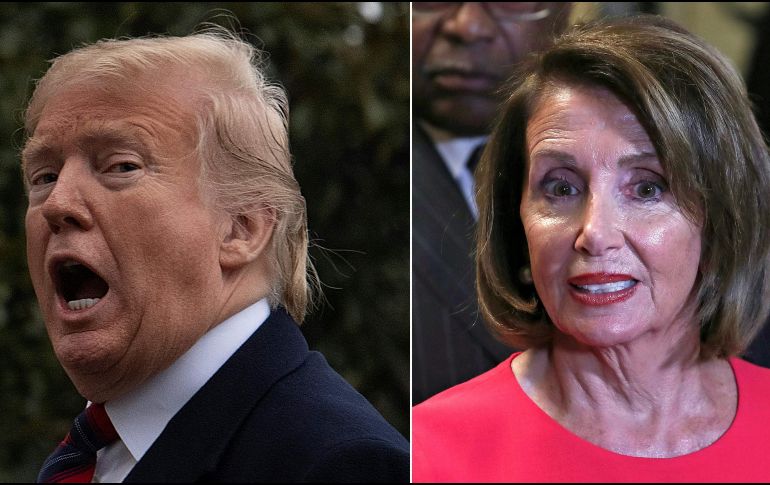 Trump llegó al extremo de pedirle a Pelosi que limpiara las calles de San Francisco, donde reside. AFP /