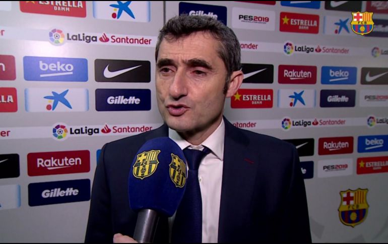 ''Yo creo que no habrá ninguna entrada, aunque lo digo con la boca pequeña'', aseguró Valverde. ESPECIAL / fcbarcelona.com