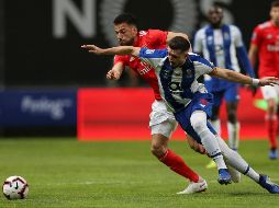 Héctor Herrera fue titular y capitán del Porto y completó los 90 minutos del encuentro. EFE/J. Coehlo