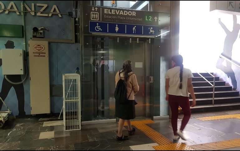 El Siteur promete que en febrero funcionarán las obras de accesibilidad universal de la Línea 1. Sin embargo, continúan elevadores fuera de servicio en la Línea 2. EL INFORMADOR/E. Barrera