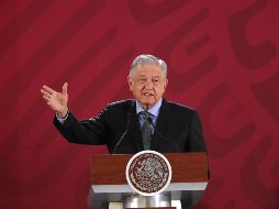 López Obrador enumeró cuatro principios básicos de la política exterior: no intervención, autodeterminación de los pueblos, solución pacífica y respeto a DH. EFE / C. Ramos