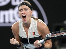 Kvitova llegó a la última instancia del torneo después de arrollar a la estadounidense Danielle Collins 7-6 y 6-0; de ganar, escalará hasta la cima del ranking de la WTA. AP / K. Cheung