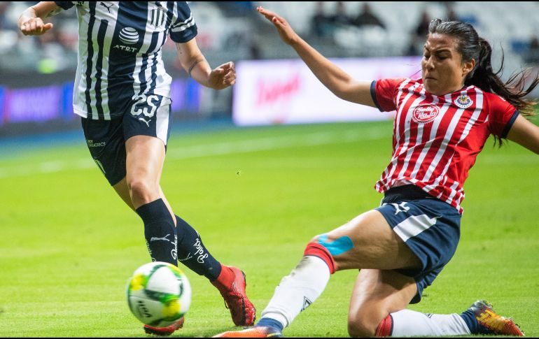 Con este resultado, el conjunto regiomontano llegó a nueve unidades y las de Guadalajara se quedaron en cuatro. MEXSPORT / J. Martínez