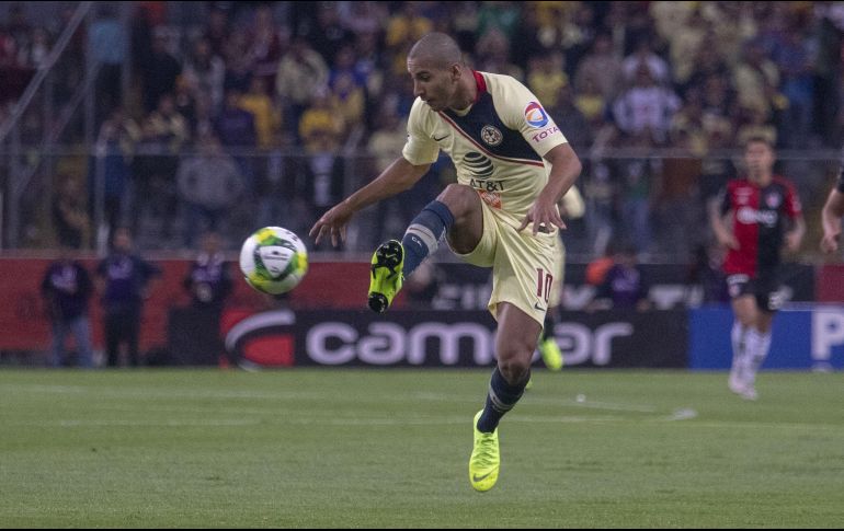 Domínguez jugó 72 partidos con los Azulcremas y anotó 29 goles desde su llegada en 2017. Fue campeón de Liga MX el semestre pasado. MEXSPORT / ARCHIVO