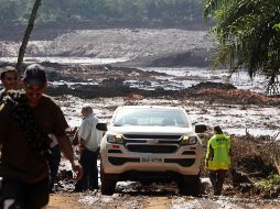 La represa que se rompió tenía un área aproximada de 27 hectáreas y un muro de unos 87 metros de altura. EFE/P. Fonseca