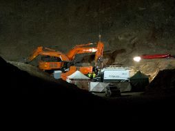 Equipos de rescate, mineros de la Brigada de Salvamento Minero de Hunosa, Bomberos y la Guardia Civil participaron en las labores. EFE/D. Pérez