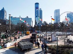En la ciudad de Atlanta se ultiman detalles de cara a las actividades de la próxima semana que se harán en torno al Super Bowl LIII. AP/B. Andres