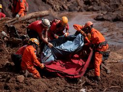 La tragedia ocurrió el viernes, cuando colapsó la represa de la minera Vale en Brumandinho, y que generó una ola de siete millones de metros cúbicos de residuos minerales. AFP / M. Pimentel