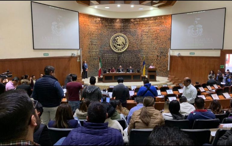 La desaparición del IJM fue aprobada con 20 votos a favor, en una sesión realizada en medio de manifestaciones. TWITTER / @LegislativoJal