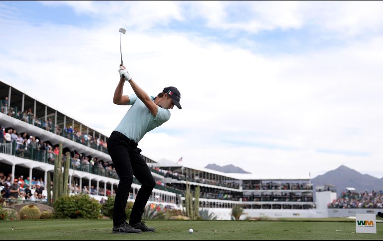 Carlos Ortiz en el “el hoyo más ruidoso del tour”. AFP/C. Petersen