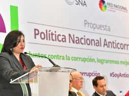 Irma Eréndira Sandoval, secretaria de la Función Pública, informó que se auditarán otros convenios con características similares. ESPECIAL/Secretaría de la Función Pública