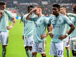 Bayern, que empezó la fecha 20 a seis puntos del líder, necesitaba ganar en Leverkusen para seguir a la caza del Dortmund. EFE / S. Steinbach