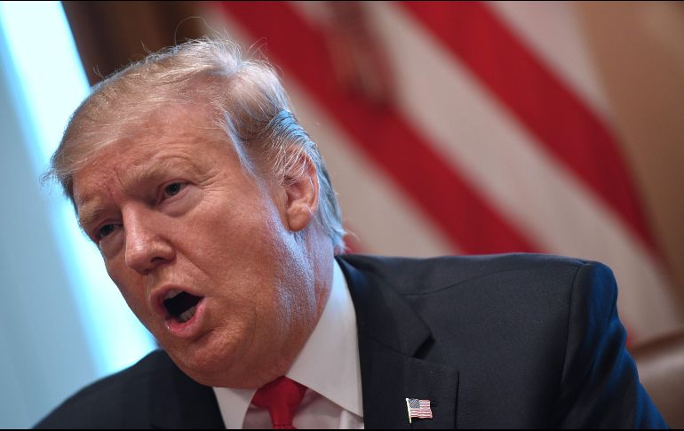 Donald Trump reconoció el 23 de enero al opositor Juan Guaidó como presidente interino de Venezuela, luego de su autoproclamación. AFP / ARCHIVO