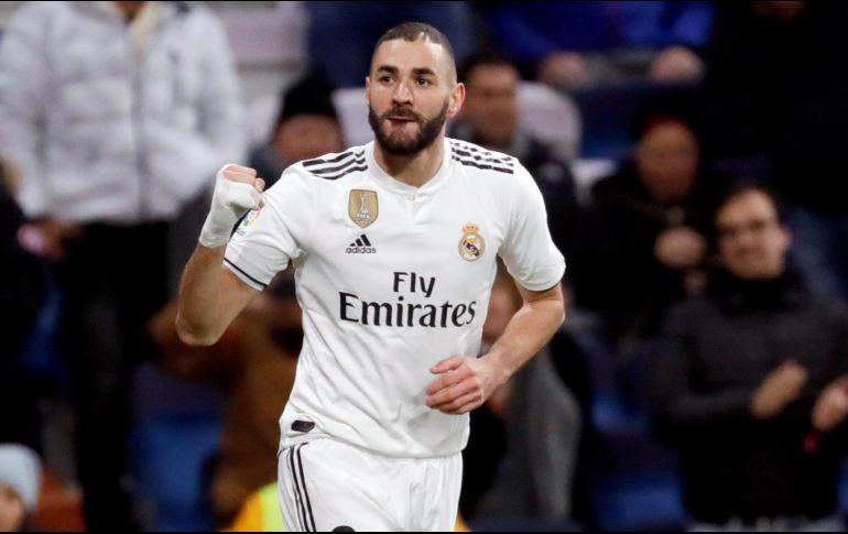 Benzema suma seis goles en los últimos cuatro partidos. EFE/J. Martín