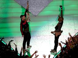 Maroon 5 interpretó grandes éxitos como This Love, Girls Like You y She Will be Loved. AFP / R. Carr