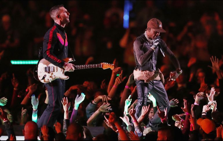 El rapero Travis Scott cantó 