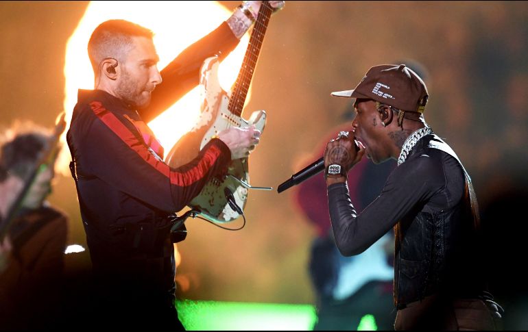 El rapero Travis Scott cantó 