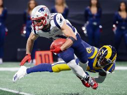 Julian Edelman tuvo 10 atrapadas para 141 yardas y así convertirse en el séptimo receptor en la historia en llevarse los honores al Más Valioso en un Super Bowl. AP / Semansky