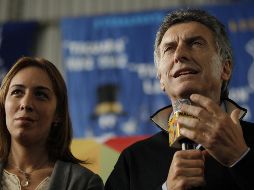 María Eugenia Vidal, gobernadora de Buenos Aires, y Mauricio Macri, presidente de Argentina. EFE/Archivo