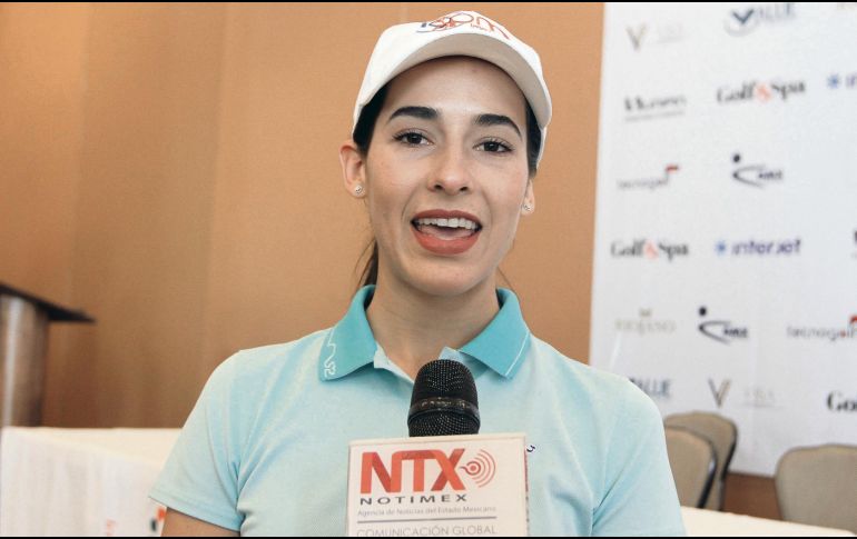 La golfista jalisciense de 24 años de edad tomó la decisión de perseguir un sueño profesional en 2017. NOTIMEX