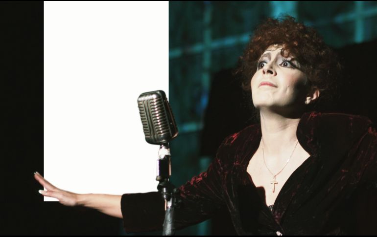 Mariaca Semprún, la actriz en el rol de Edith Piaf. CORTESÍA