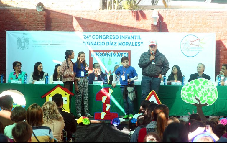 Estudiantes del Centro Educativo Koala, en la inauguración del Congreso Infantil “Ekoanímate”. EL INFORMADOR/E. Barrera
