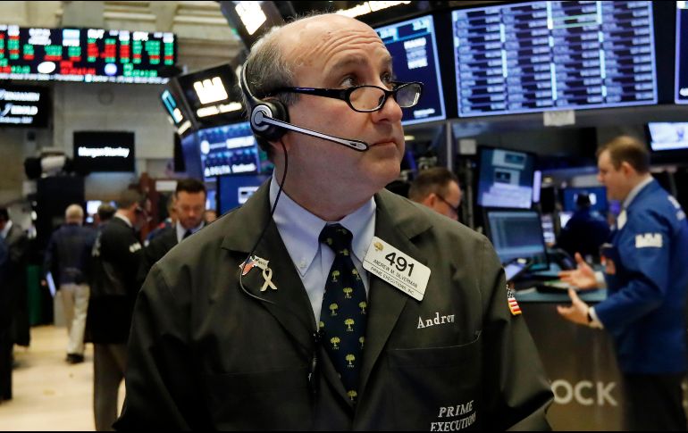 El índice industrial Dow Jones inicia la jornada con una pérdida de 36.30 puntos (-0.14 por ciento) al situarse en 25 mil 375.22 unidades. AP / R. Drew