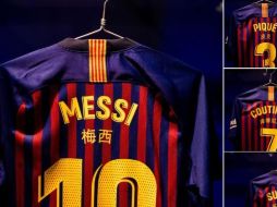 La indumentaria ya estaba lista para ser utilizada en el partido de esta tarde. TWITTER/@BarcelonaFC