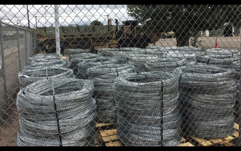 Más alambre por instalarse, según esta imagen del 5 de febrero.