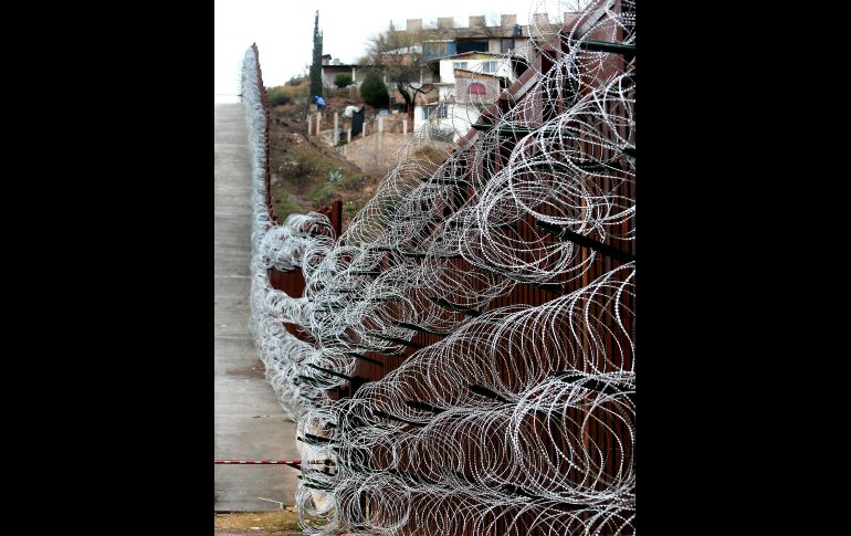Aspecto del cerco fronterizo en Nogales, Arizona, el 4 de febrero de 2019.