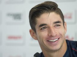 ''No voy a dejar de luchar (...) y entregarle títulos a esta institución que ha puesto en mí mucha confianza. Tratar de ser buen ejemplo para la gente de cantera'', dijo el jugador. MEXSPORT / C. De Marchena