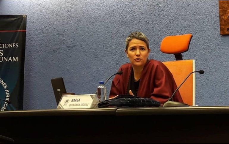 Quintana ha sido directora general de la Asesoría Jurídica Federal de la Comisión Ejecutiva de Atención a  Víctimas y profesora de Derecho Constitucional. TWITTER/ @kiquinta