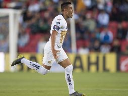 Pablo Barrera celebra tras abrir el marcador al minuto 16. MEXSPORT/O. Martínez