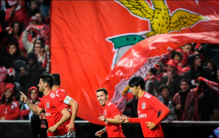 Ocho jugadores se repartieron los diez goles del Benfica. AFP/P. de Melo