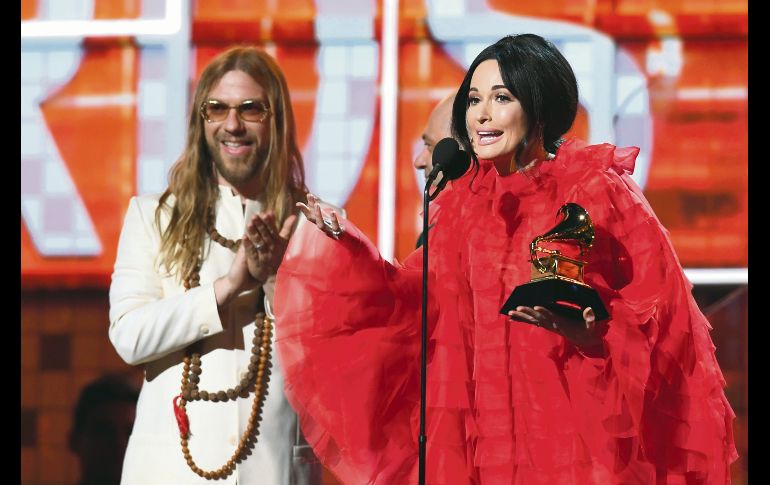 Mejor álbum: “Golden Hour”/ Kacey Musgraves: La cantante también se llevó el Grammy a Mejor álbum Country. AFP