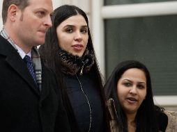 ''Hoy yo no voy a llorar. ¿Por qué? Nadie ha muerto aquí'', dijo Coronel Aispuro, quien acudió a prácticamente todas las audiencias del juicio que inició el pasado noviembre. AFP / K. Betancur