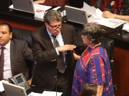 Monreal Ávila dijo que insistirán en que se abra un proceso interno para que sean los órganos electorales de Morena lo que decidan. NTX / G. Durán