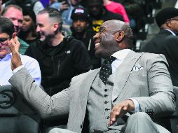 Para la NBA no hubo violación a las reglas por un posible encuentro entre Johnson y Simmons. AFP / S. Cunningham