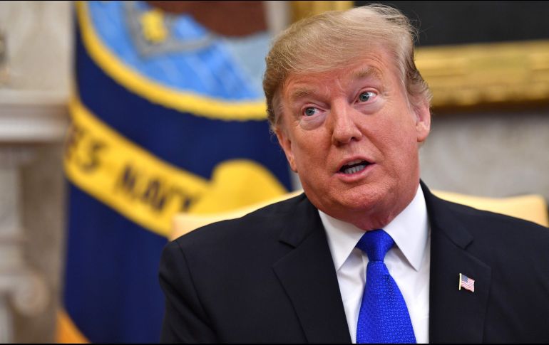 Trump hizo los comentarios durante una reunión en la Casa Blanca con el presidente colombiano Iván Duque, quien también fustigó a Maduro. AFP / N. Kamm