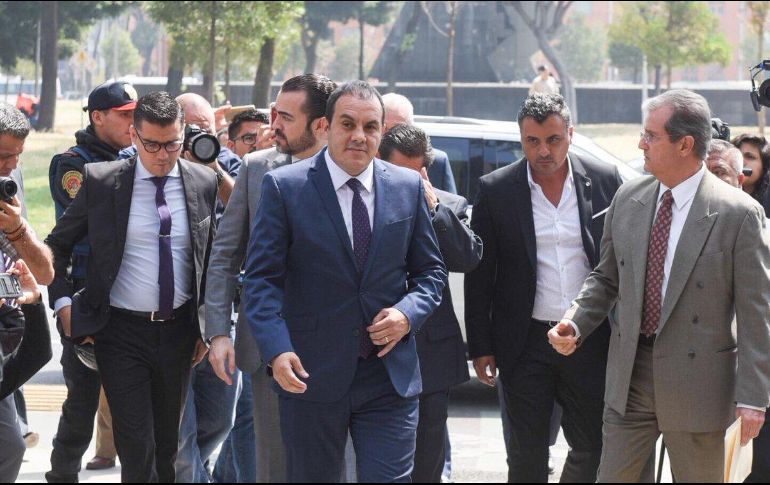 Blanco dijo que interpuso la denuncia porque Graco Ramírez y su familia afectaron a Morelos durante su administración (2012-2018). TWITTER / @cuauhtemocb10