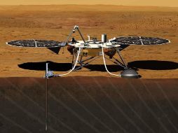 El aparato cuenta con una espiga de auto martillado, la cual se hundirá hasta 5 metros debajo de la superficie. ESPECIAL / nasa.gov